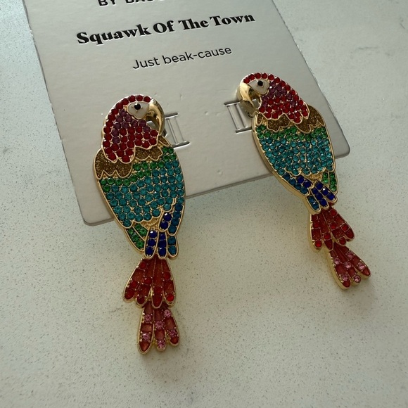 SUGARFIX by BaubleBar Squawk Of The Town Statement Earrings -‎ Multicolor - NWT - Picture 4 of 6